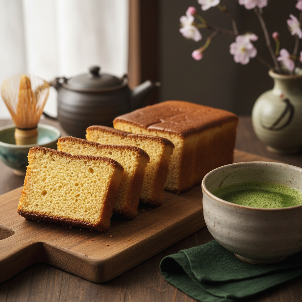 カステラ - 伝統的な日本のスポンジケーキ